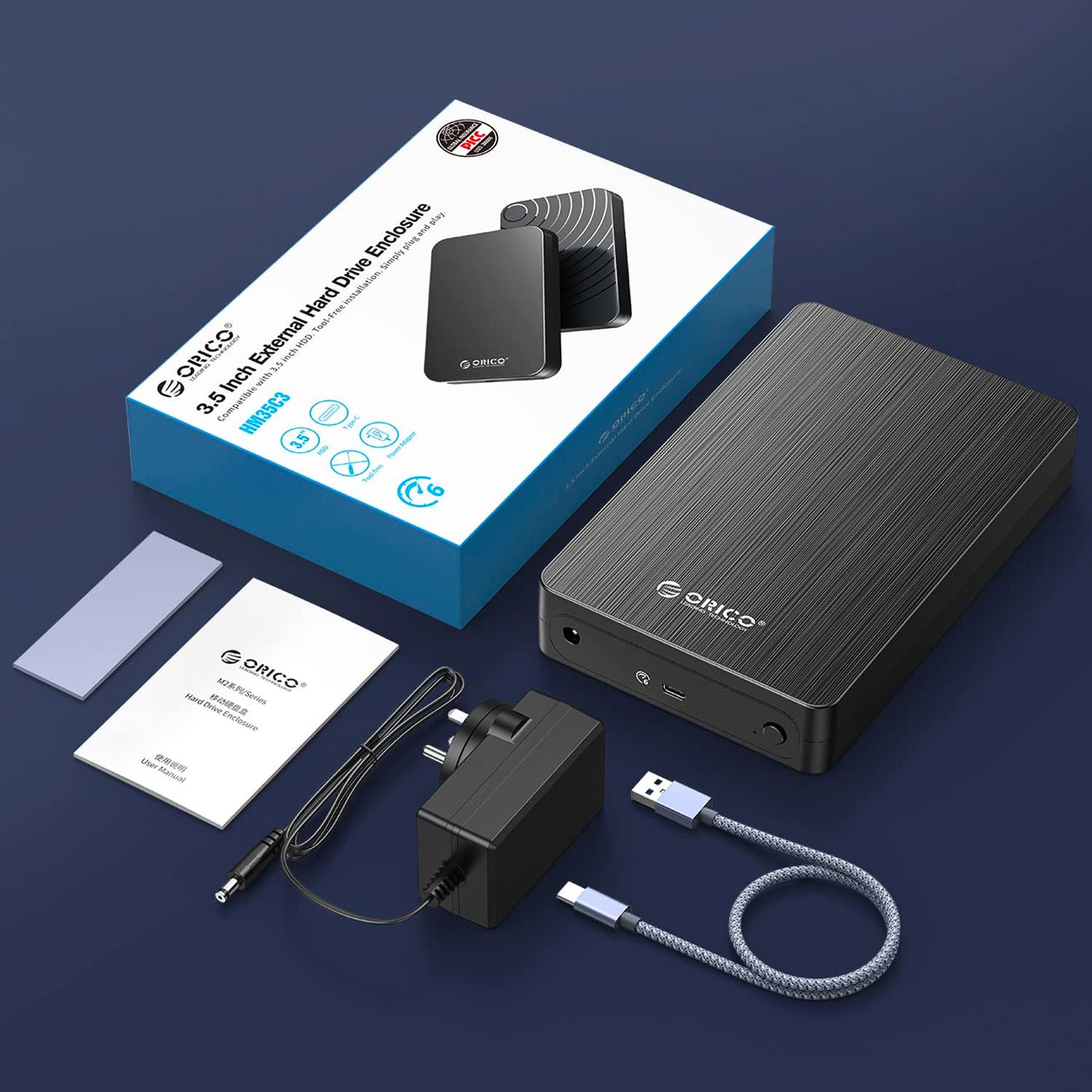 ORICO Type-C SSD Case USB3.1 to SATA3.0 usbc Box 2.5 USB 3.1 Gen1